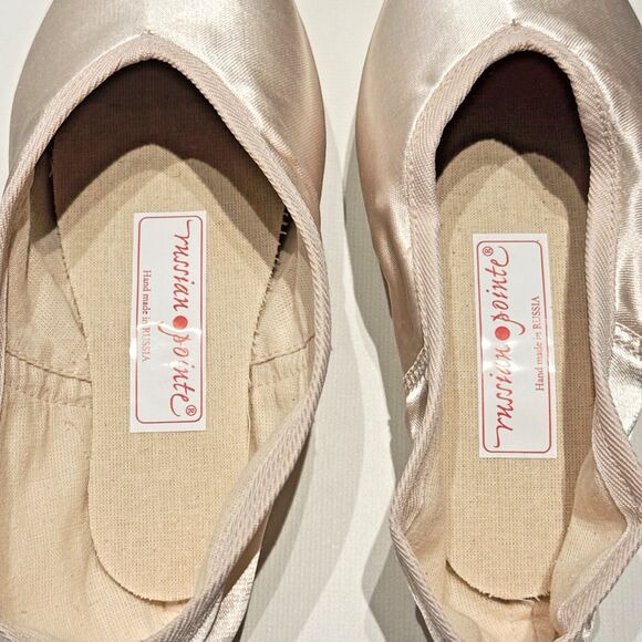 Russian Pointe Rubin Ballet Shoes Russia Made Women's 34.5 w5 v2 FM US Size 5.5 - Picture 6 of 13